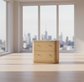 Modus  Penny Two Drawer White Ash Nightstand in Buff Cream FFE-1499