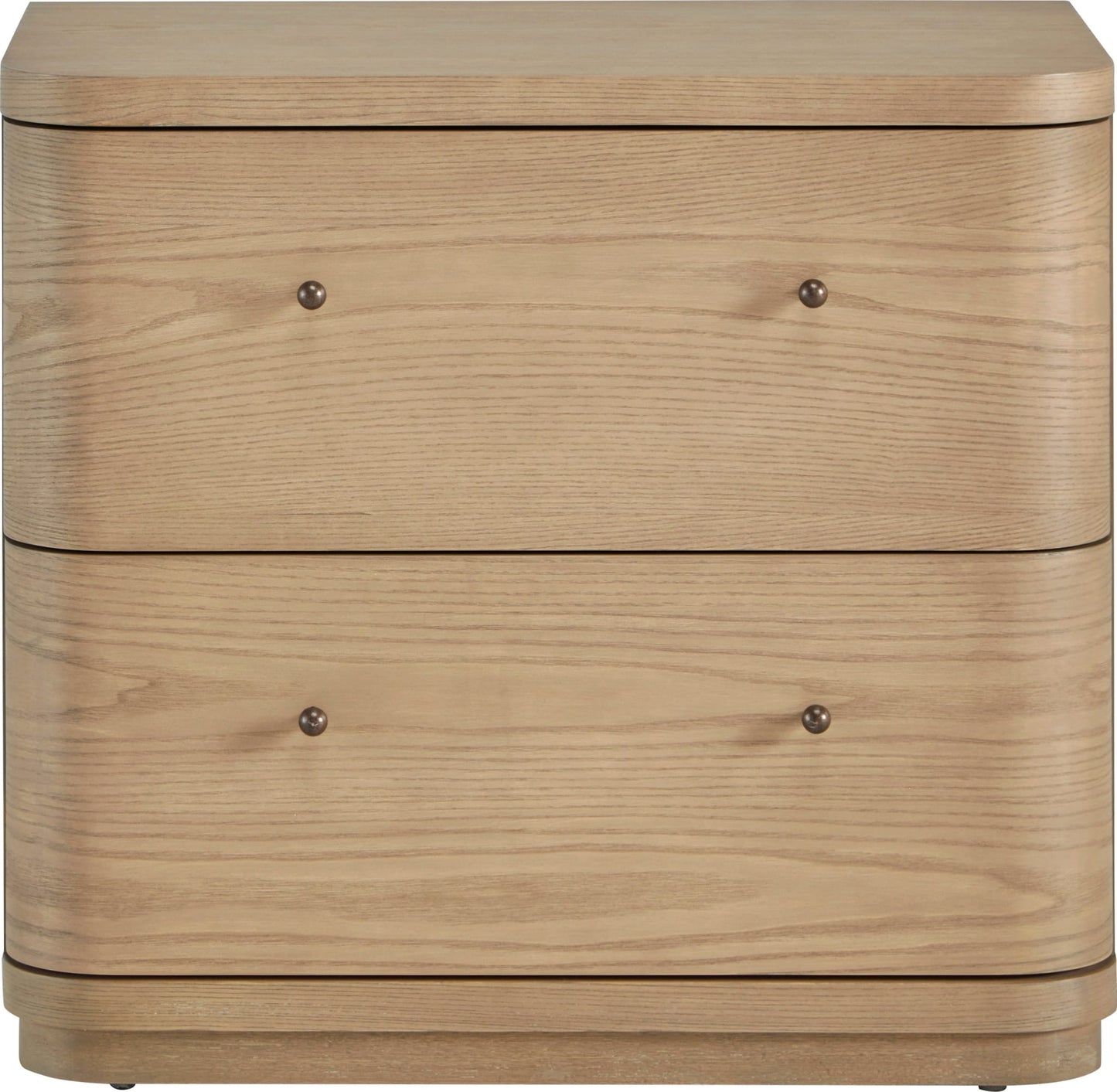 Modus  Penny Two Drawer White Ash Nightstand in Buff Cream FFE-1499