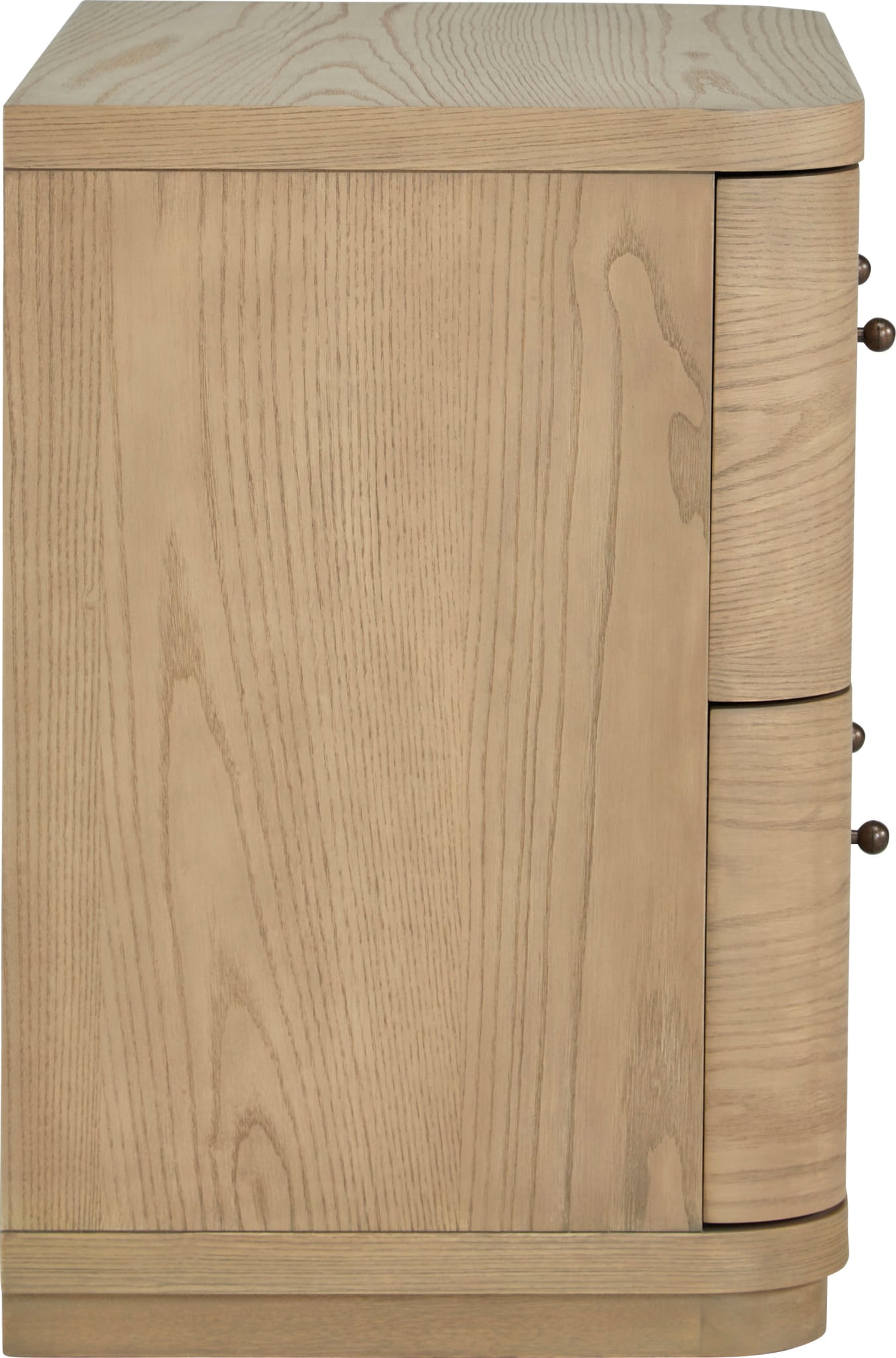 Modus  Penny Two Drawer White Ash Nightstand in Buff Cream FFE-1499