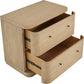 Modus  Penny Two Drawer White Ash Nightstand in Buff Cream FFE-1499