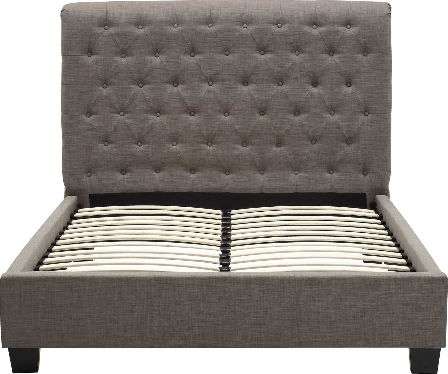 Modus Royal King-size Tufted Platform Bed Dolphin Gray Linen 3 FFE-1510