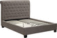 Modus Royal King-size Tufted Platform Bed Dolphin Gray Linen 3 FFE-1510