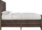 Modus Townsend King-size Solid Wood Panel Bed in Java & Rails/Slats FFE-1492