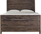 Modus Townsend King-size Solid Wood Panel Bed in Java & Rails/Slats FFE-1492