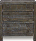 Modus Townsend Solid Wood Three Drawer Nightstand in Gunmetal 2 FFE-1515