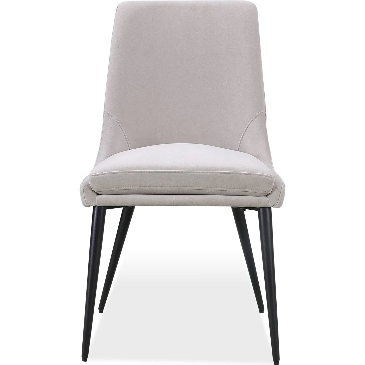 Modus Pair (2) Winston Upholstered Metal Leg Dining Chair Ash Grey/Black 8 FFE-1468