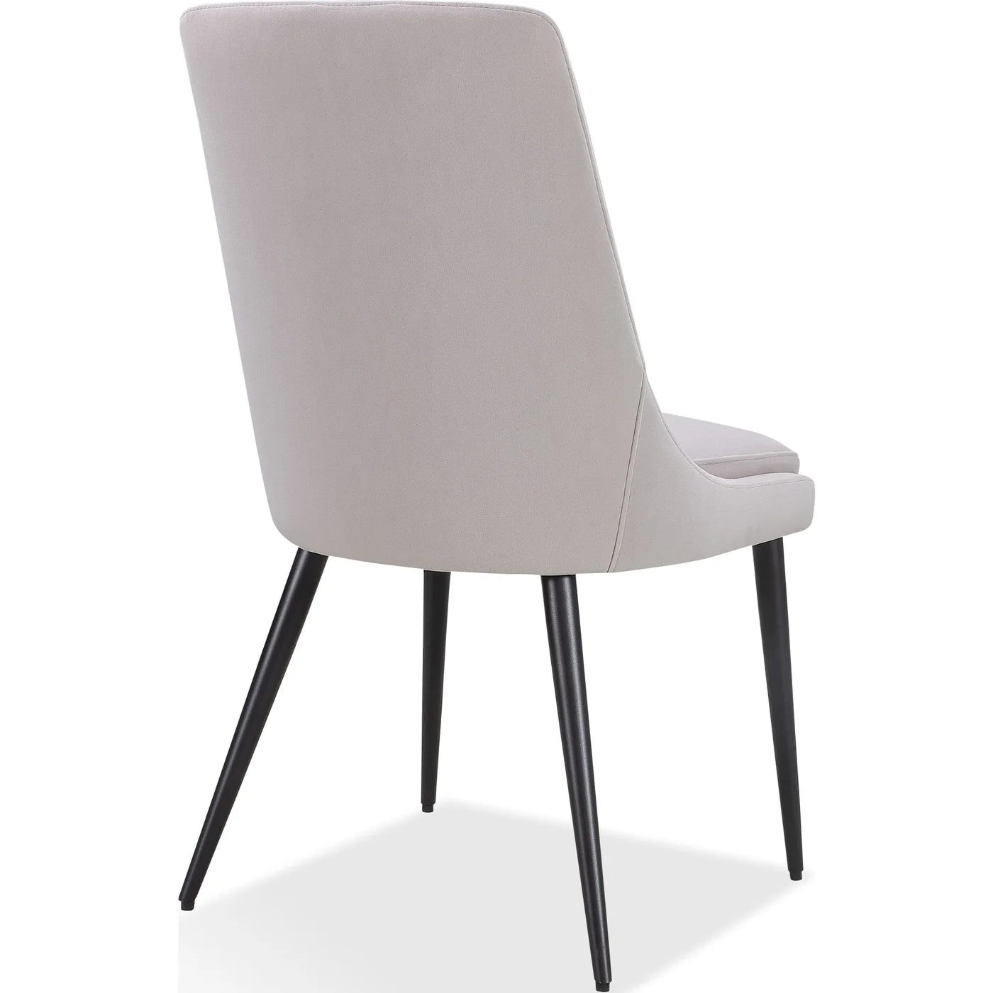 Modus Pair (2) Winston Upholstered Metal Leg Dining Chair Ash Grey/Black 8 FFE-1468