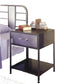 Powell Kids Monster Bedroom Chrome Twin Bed w/Nightstand WM249-8