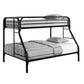 Morgan Black Twin Over Full Metal Bunk Bed FFE258-66