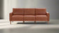 Burrow Block Nomad Block Arm Chestnut Leather Walnut Leg Sofa Couch FFE258-547