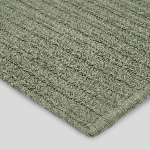 Braid Rug Sunbrella Basil Green 8x10 Woven Outdoor Area Rug FFE258-521
