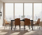 Modus Pair (2) Nicoya Upholstered Dining Chair in Buckskin Synthetic Leather & Black 6 FFE-1478