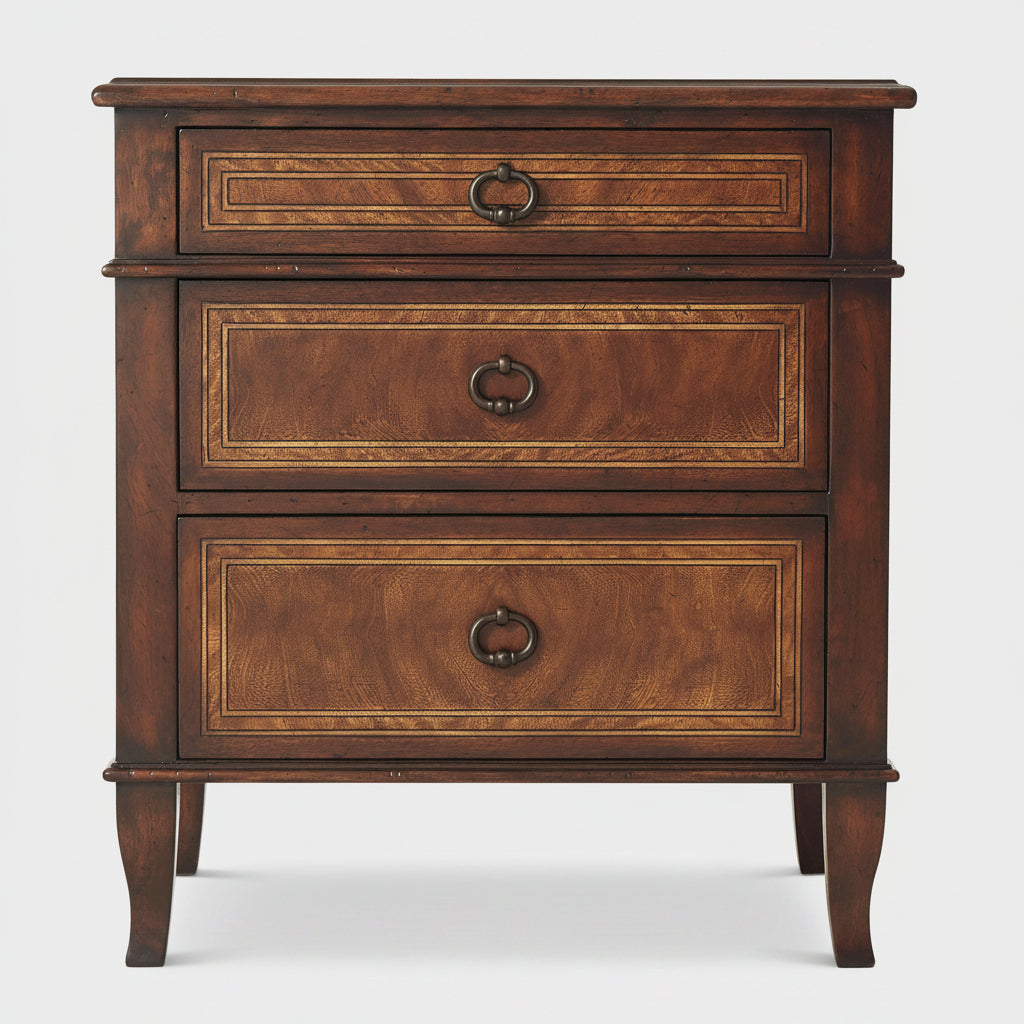 Theodore Alexander Brooksby 3 Drawer 20th Italian Nightstand EJ276-8