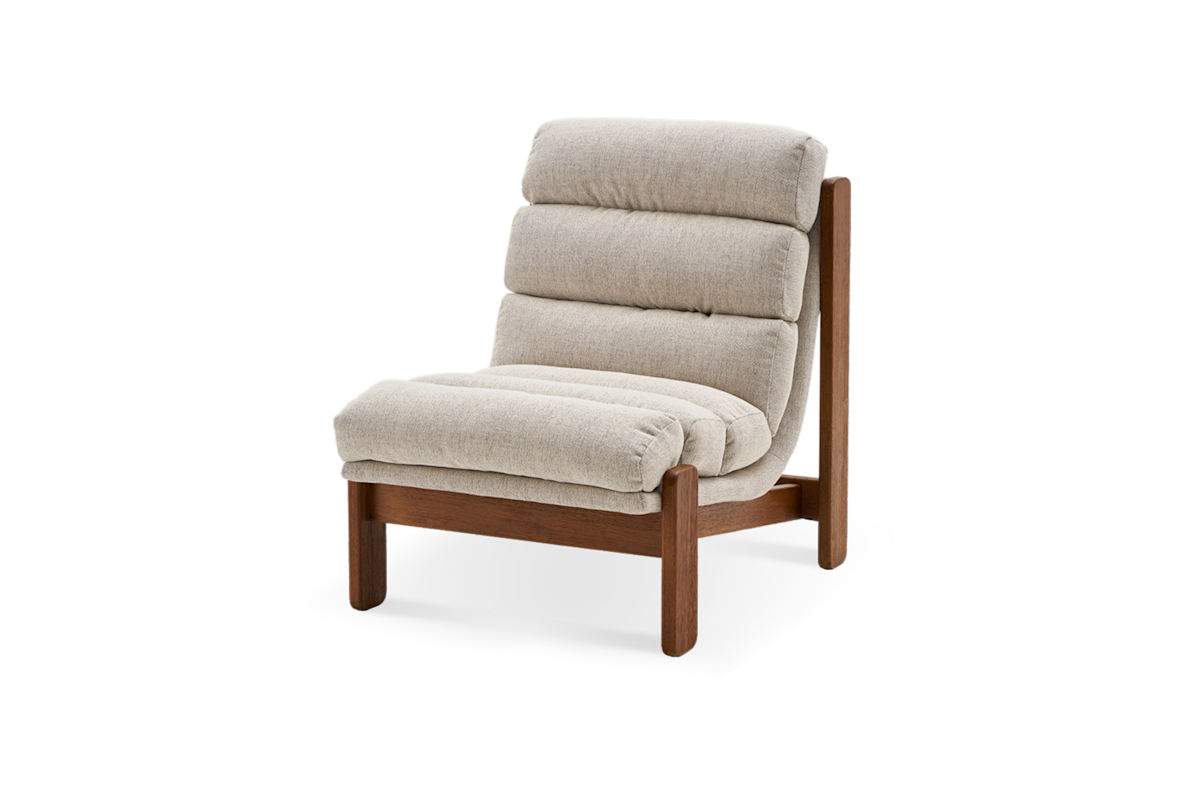 Pair (2) Castlery Philippe Accent Chairs (Twill) Pearl Beige FFE-1550
