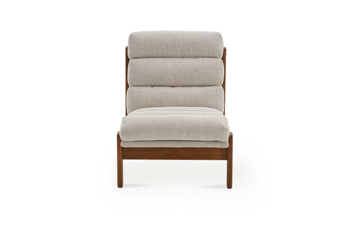 Pair (2) Castlery Philippe Accent Chairs (Twill) Pearl Beige FFE-1550