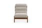Pair (2) Castlery Philippe Accent Chairs (Twill) Pearl Beige FFE-1550
