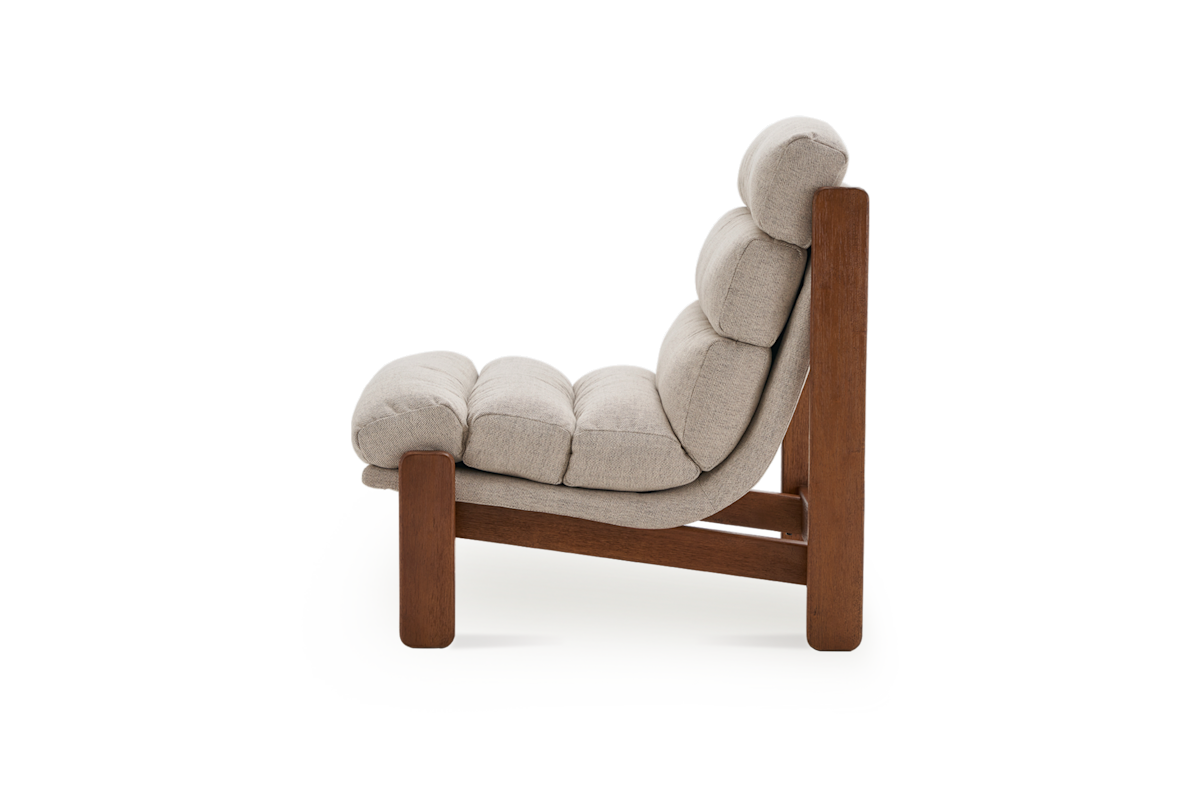 Pair (2) Castlery Philippe Accent Chairs (Twill) Pearl Beige FFE-1550
