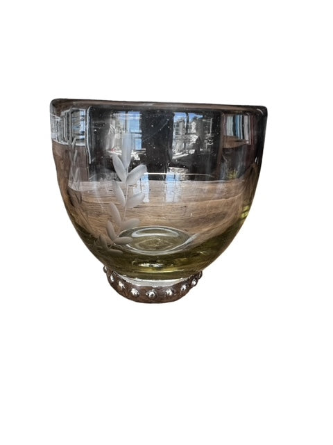 Jan Barboglio Glass and Silver Jar MB239-39