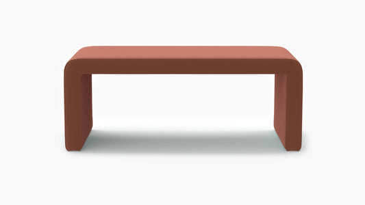 The Inside Waterfall Bench | Terracotta Performance Velvet FFE-1555