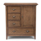Redmond Solid Wood Rustic Natural Aged Brown Storage Cabinet Dresser Chest FFW258-712