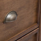 Redmond Solid Wood Rustic Natural Aged Brown Storage Cabinet Dresser Chest FFW258-712
