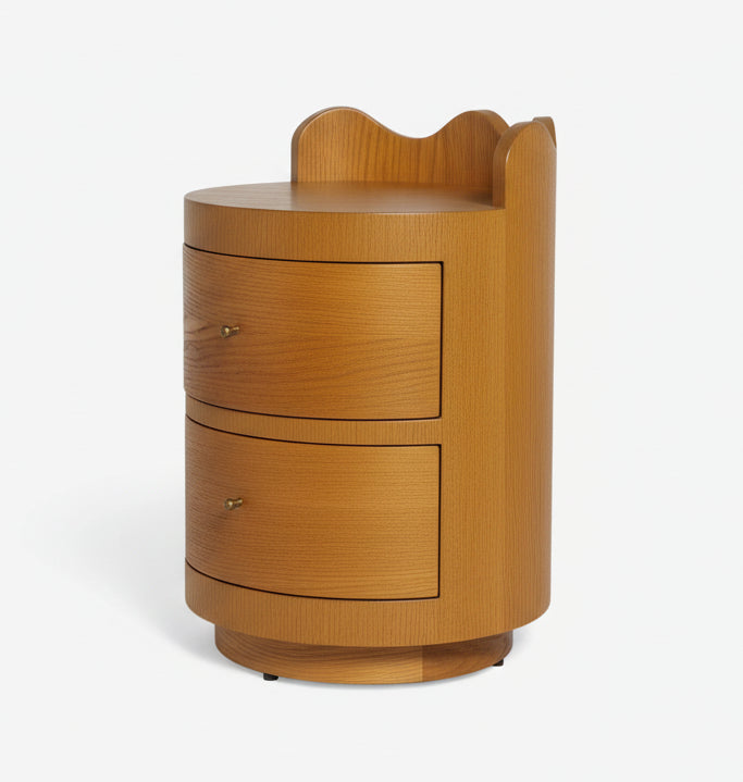 Pair (2) Lulu and Georgia Curved Front Ripple Nightstand FFW-1152