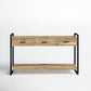 Riverside Mango Natural Wood Metal Legs 54" Console Sofa Table FFW258-597