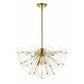 Safavieh Miri 24 inch Brass Metal Pendant Light with Shade FFW-1027