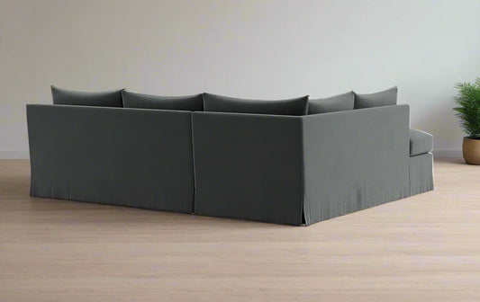 Sloan Slipcovered 3-Seat Bumper Sectional  FFE258-438