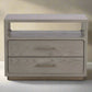 Pair of Sunpan Danette 2-Drawers Gray Oak Wood Nightstands FFE258-235