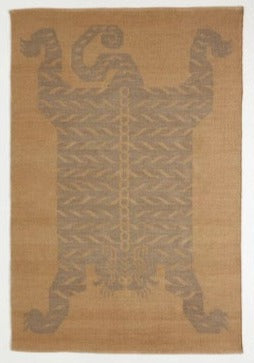 Anthropologie Large Brown/gray Tiger Area Rug JB240-23