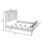 Laurel Foundry Modern Farmhouse Semaj Wood Bedroom Set w Shiplap Panel King Bed Dresser Mirror Two Nightstands FFE-735