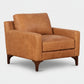 Poly and Bark Sorrento Chair + Ottoman - Cognac Tan FFW-1412