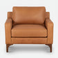 Poly and Bark Sorrento Chair + Ottoman - Cognac Tan FFW-1412