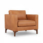Poly and Bark Sorrento Chair + Ottoman - Cognac Tan FFW-1412