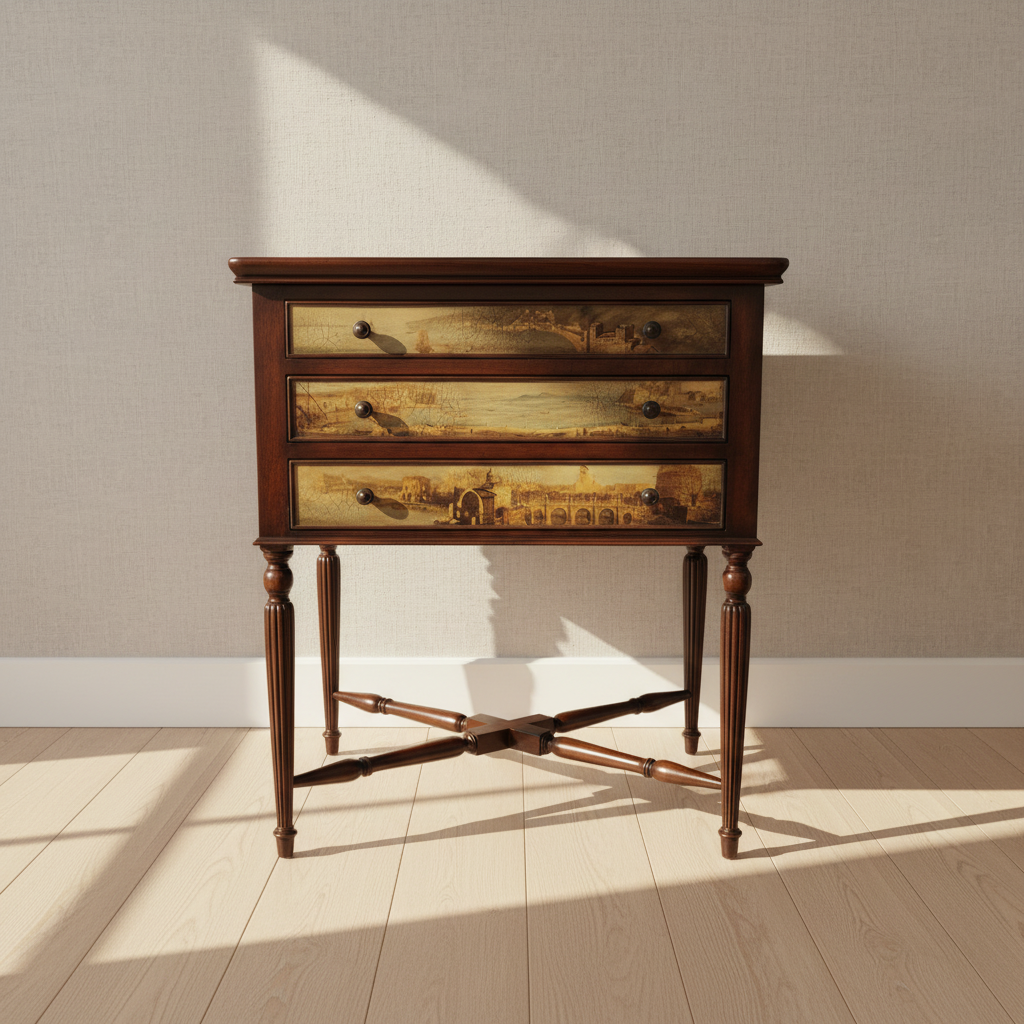 Theodore Alexander Italian West Indies Style Arcadia Accent Side Table EJ276-7