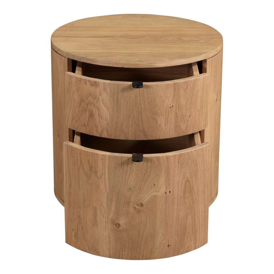 Pair (2) Moes Home Theo Two Drawer Nightstands FFE-1441