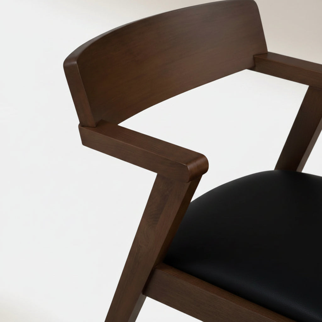 Hoft Home Set of 2 Zola Dining Chairs - Chestnut & Walnut FFW-1421
