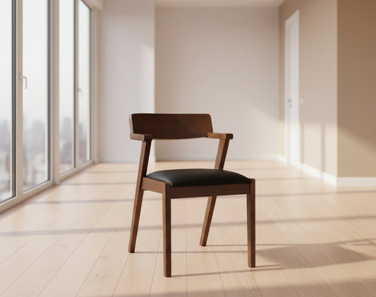 Hoft Home Set of 2 Zola Dining Chairs - Chestnut & Walnut FFW-1421