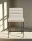 Denver Modern Vail Bar Stool Pearl Leather/White Oak FFE258-265