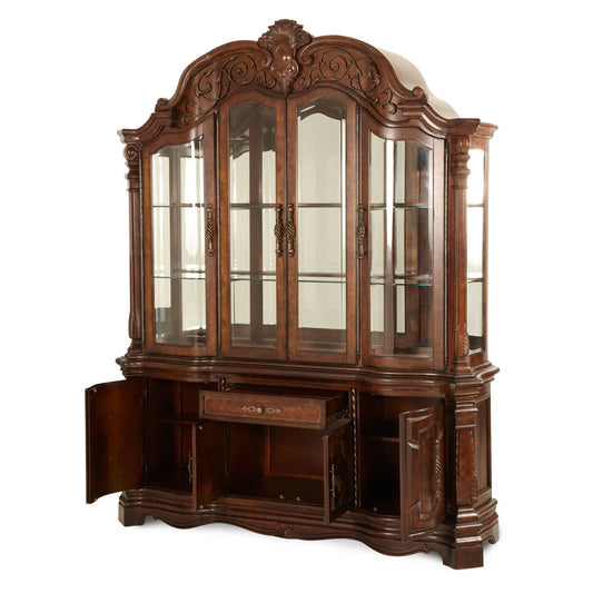 Michael Amini Windsor Court Lighted China Cabinet Top FFE-1209