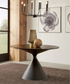 Modus Winston Stone Top Metal Base Round Dining Table in Black 2 FFE-1469