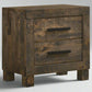 Woodmont 2-drawer Nightstand Rustic Golden Brown FFE258-57