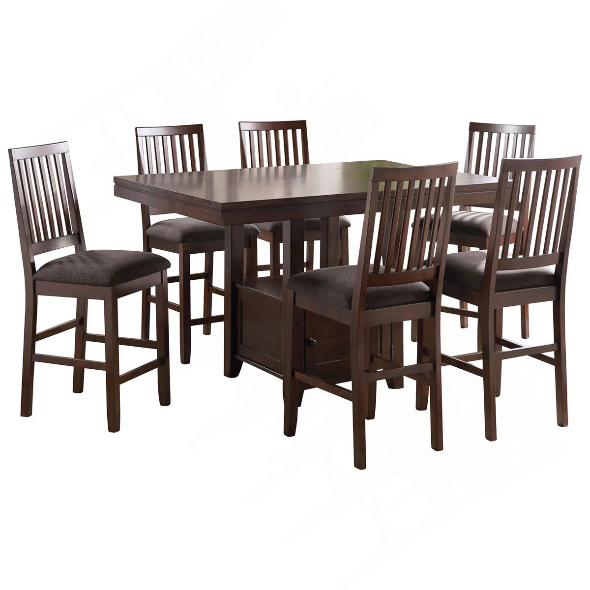 Yorktown 7 Pc Counter Storage Dining Set FFE-1547