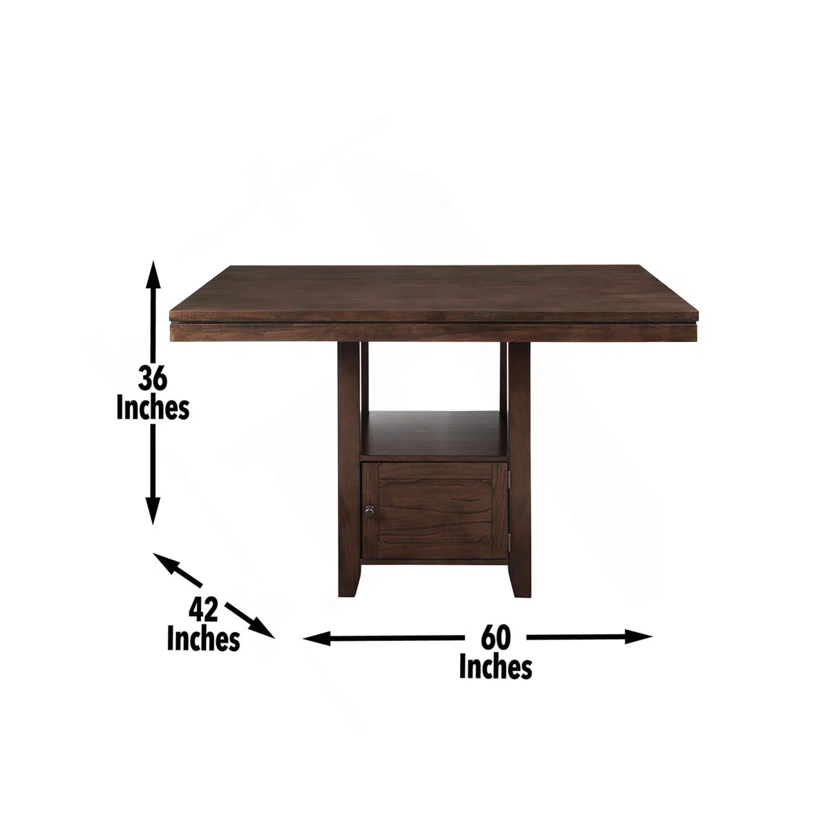 Yorktown 7 Pc Counter Storage Dining Set FFE-1547