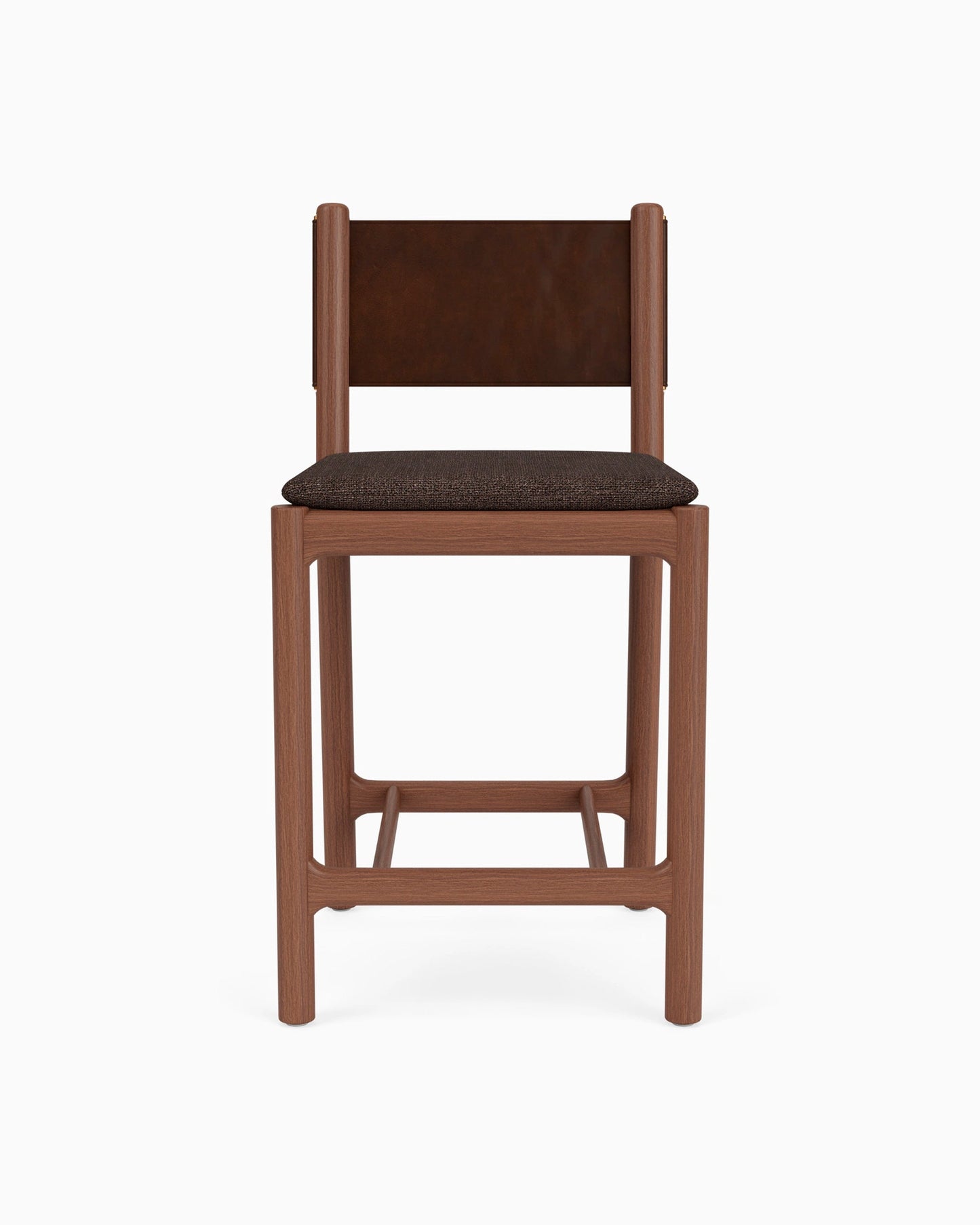Denver Modern Avon Counter Stool/ Walnut Ember Grey FFE-1054