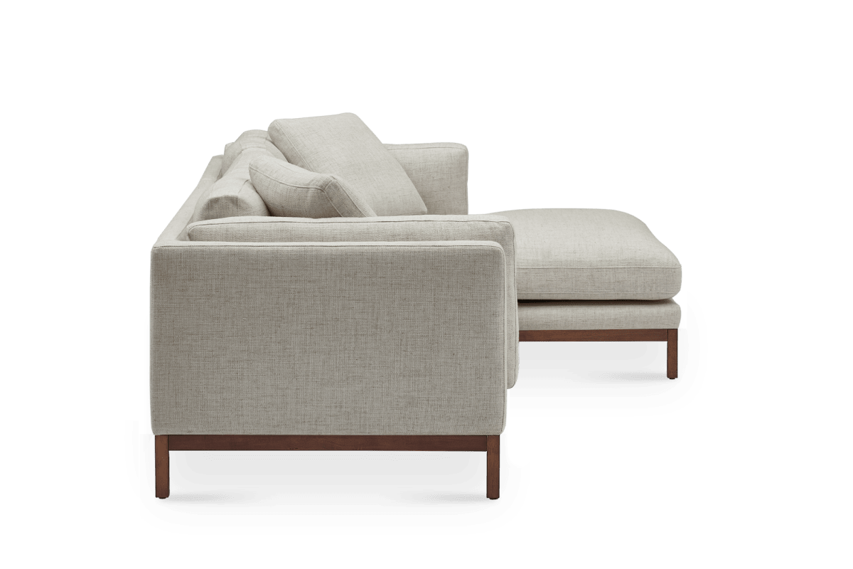 Castlery Owen Chaise Sectional Sofa Couch Right Hand Facing Opal Beige FFE-1393
