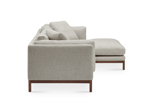 Castlery Owen Chaise Sectional Sofa Couch Right Hand Facing Opal Beige FFE-1393