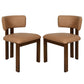 Pair (2) Safavieh Katiya Leather Dining Chair (2 sets Avail) FFE-1042