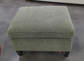 Benchmade Modern Vera Sofa Couch w Bumper & Ottoman Olive Green (80" Left Bumper) FFE-1573